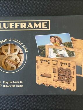 Frame Denim Puzzle Photo Frame in Natural Wood Tone